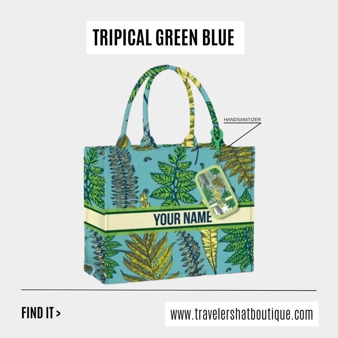 Custom Stripe Canvas Tote Bag