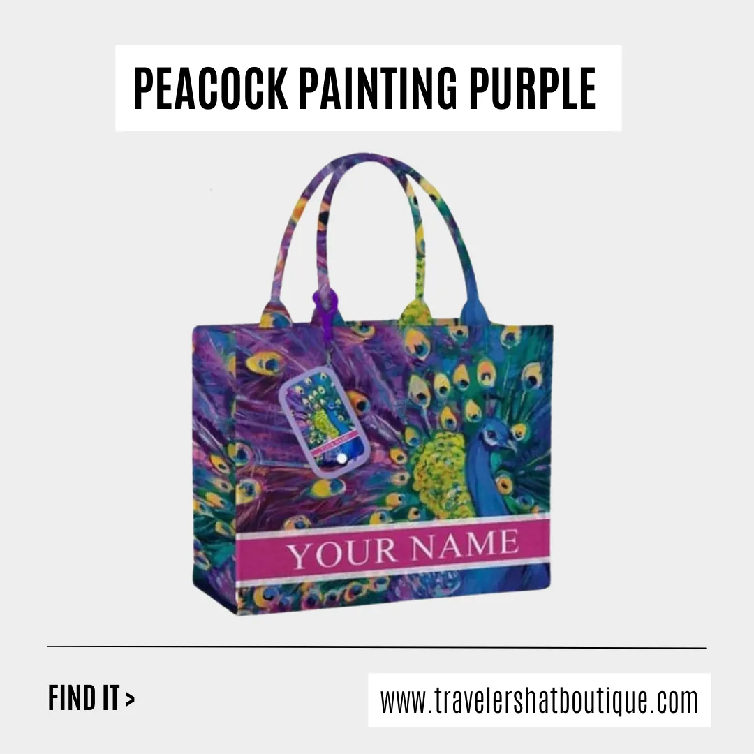 Custom Stripe Canvas Tote Bag