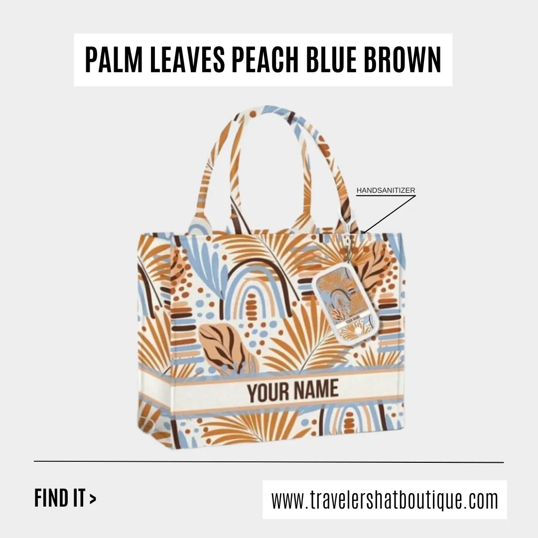 Custom Stripe Canvas Tote Bag