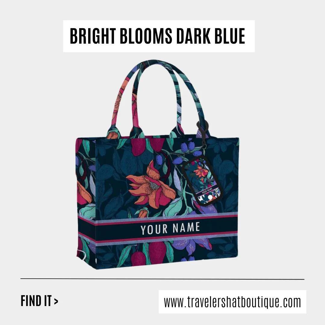 Custom Stripe Canvas Tote Bag