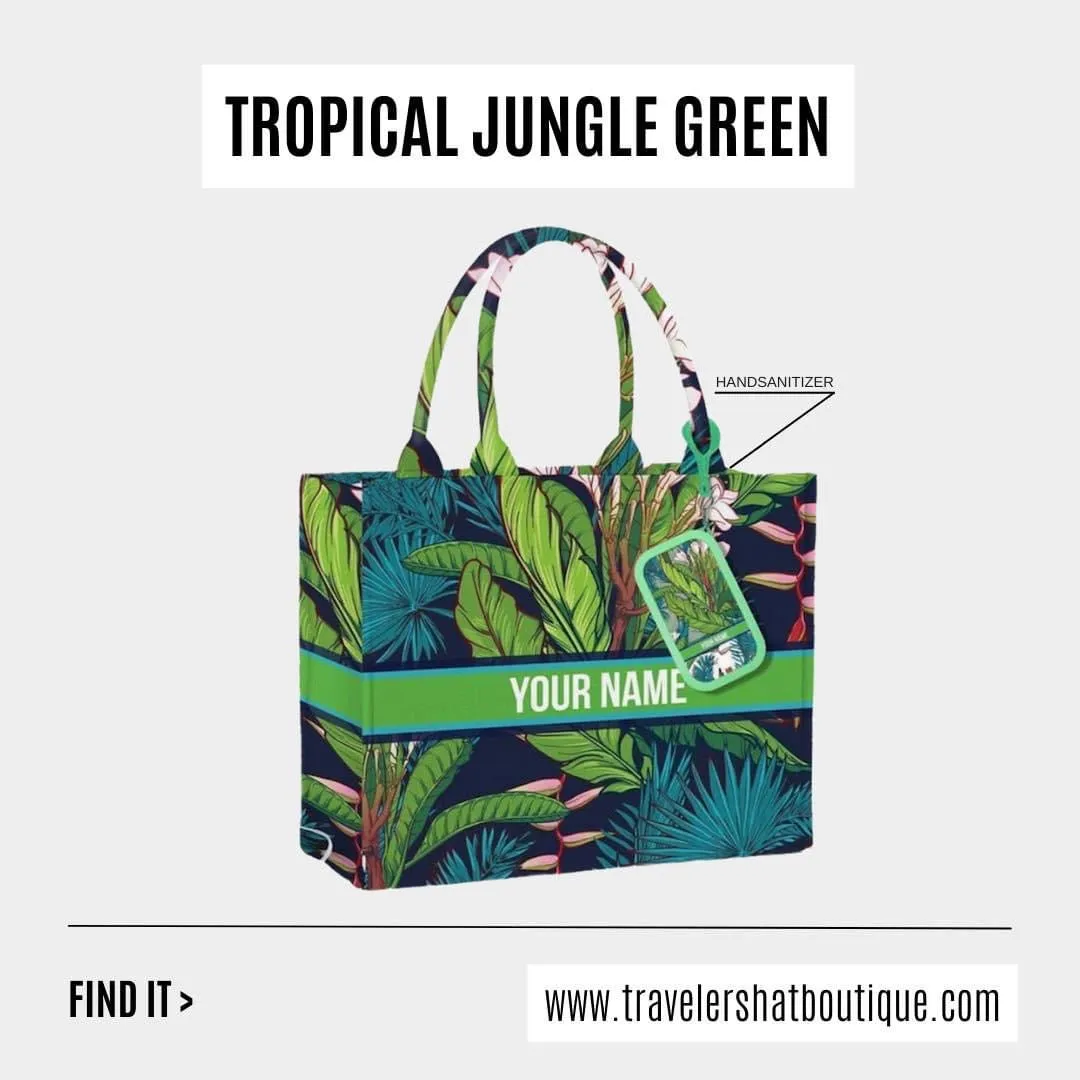 Custom Stripe Canvas Tote Bag