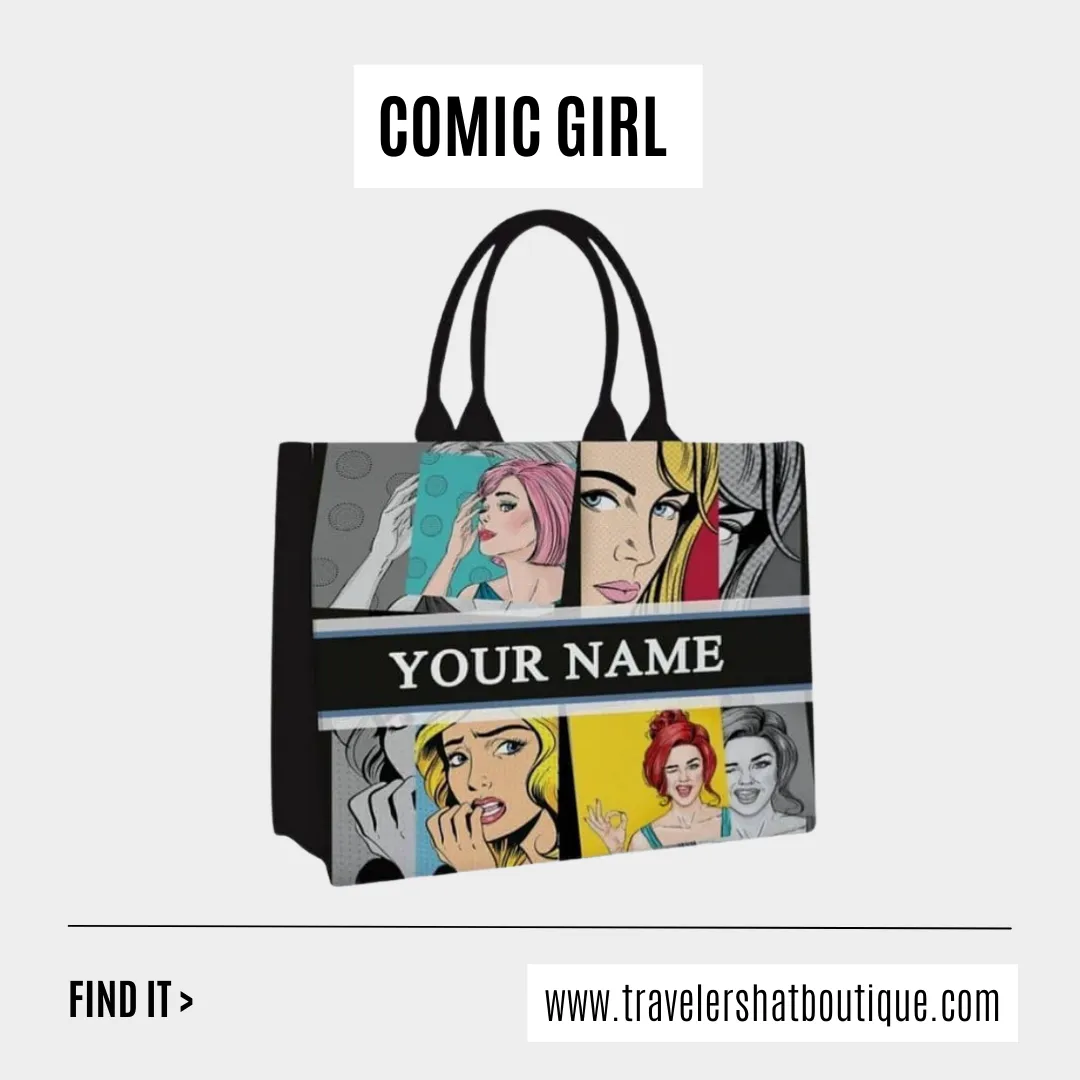 Custom Stripe Canvas Tote Bag