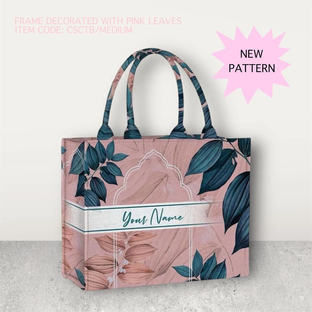 Custom Stripe Canvas Tote Bag