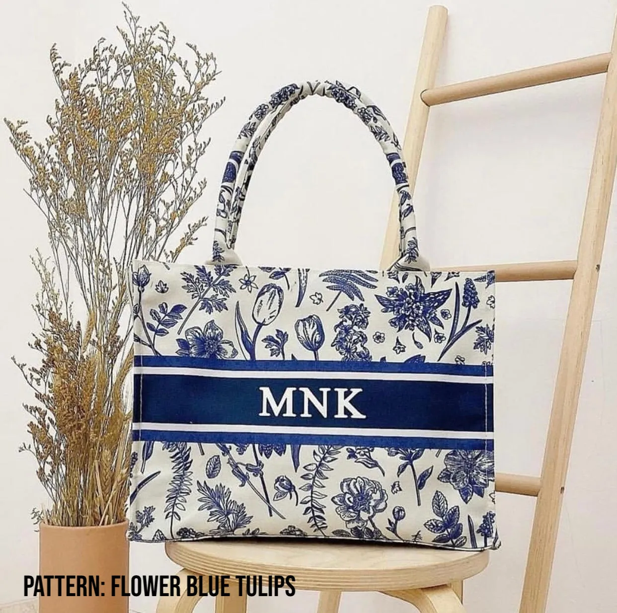 Custom Stripe Canvas Tote Bag