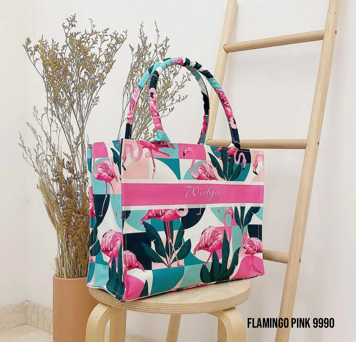 Custom Stripe Canvas Tote Bag