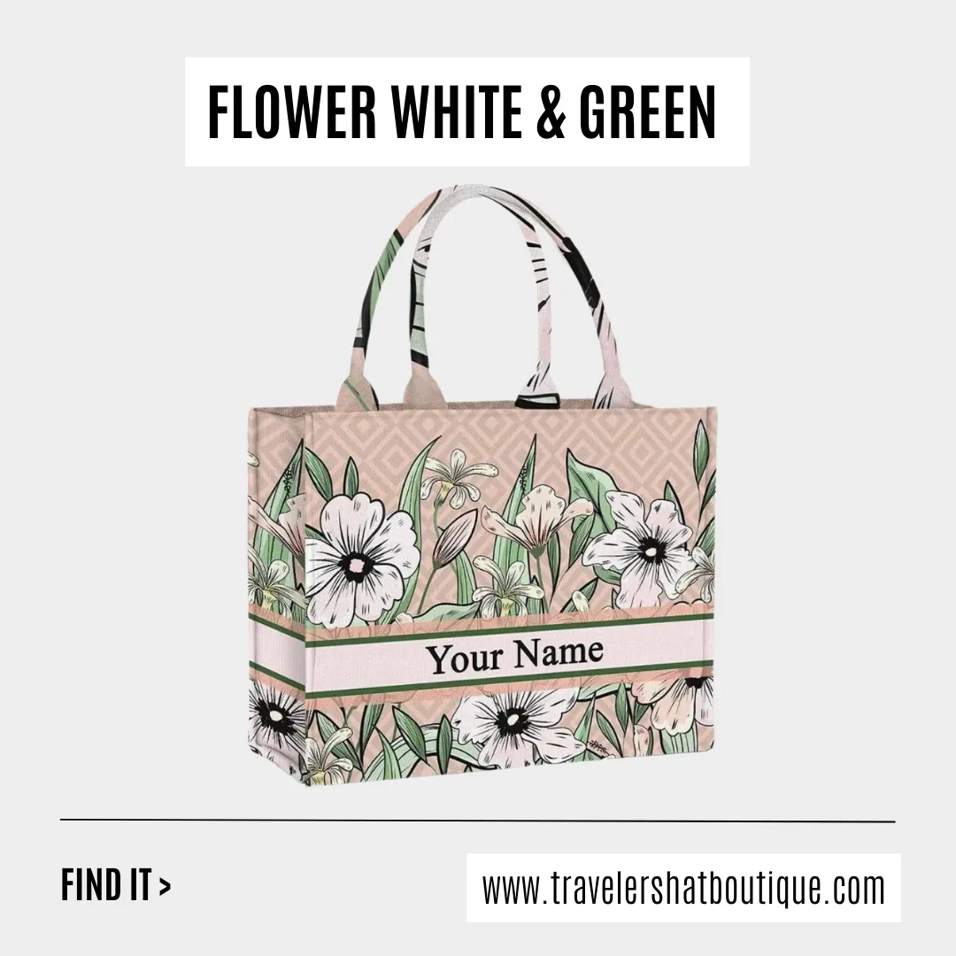 Custom Stripe Canvas Tote Bag