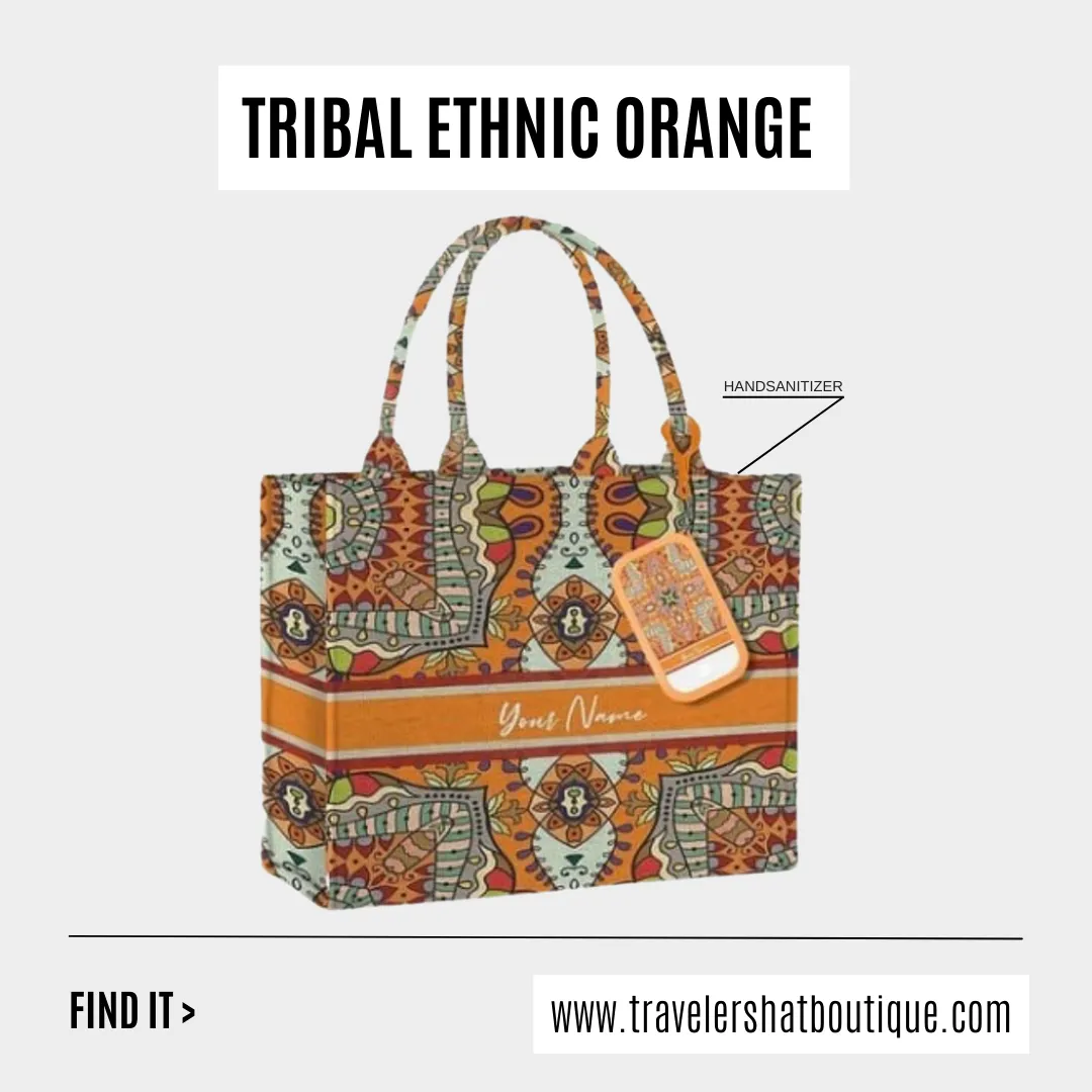 Custom Stripe Canvas Tote Bag