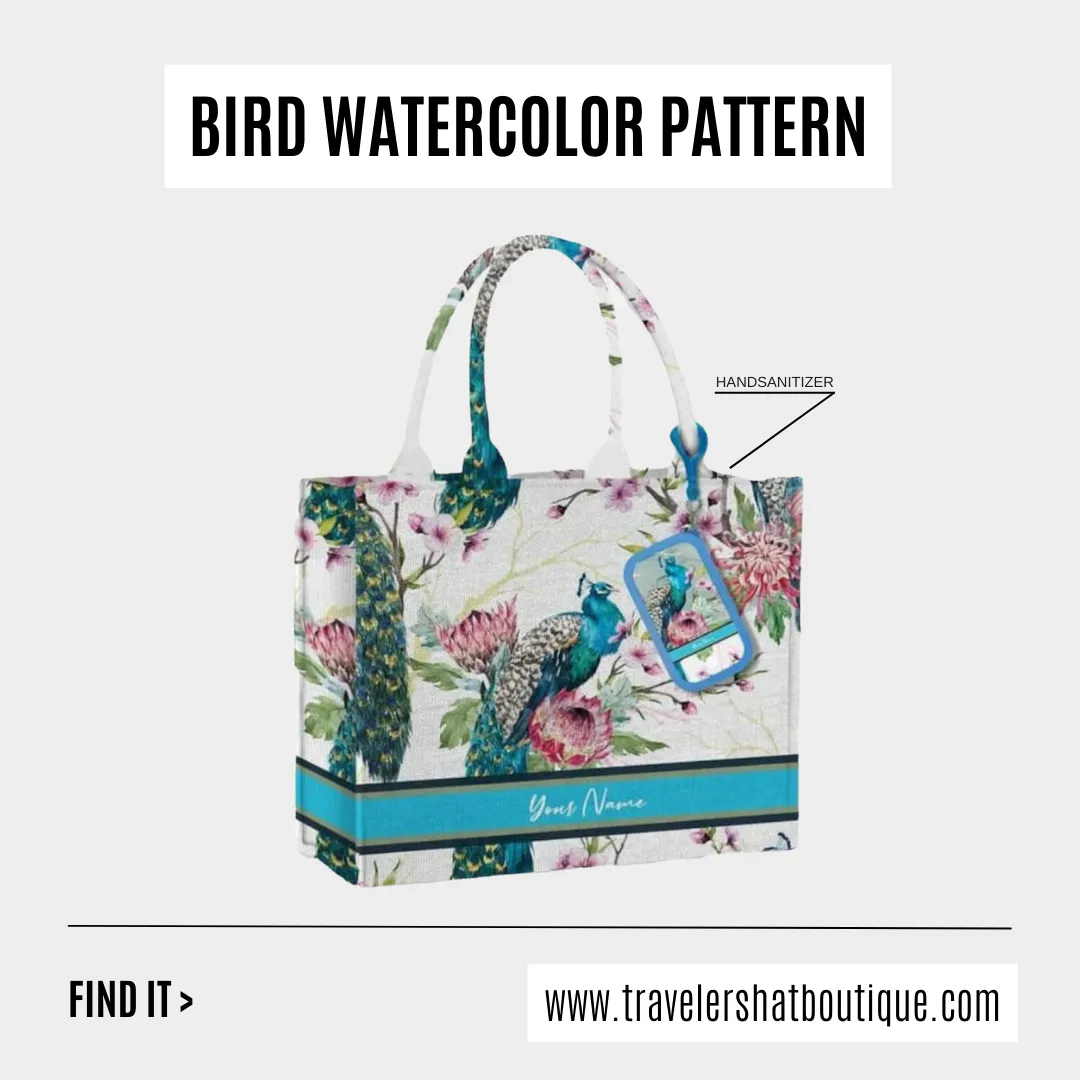 Custom Stripe Canvas Tote Bag