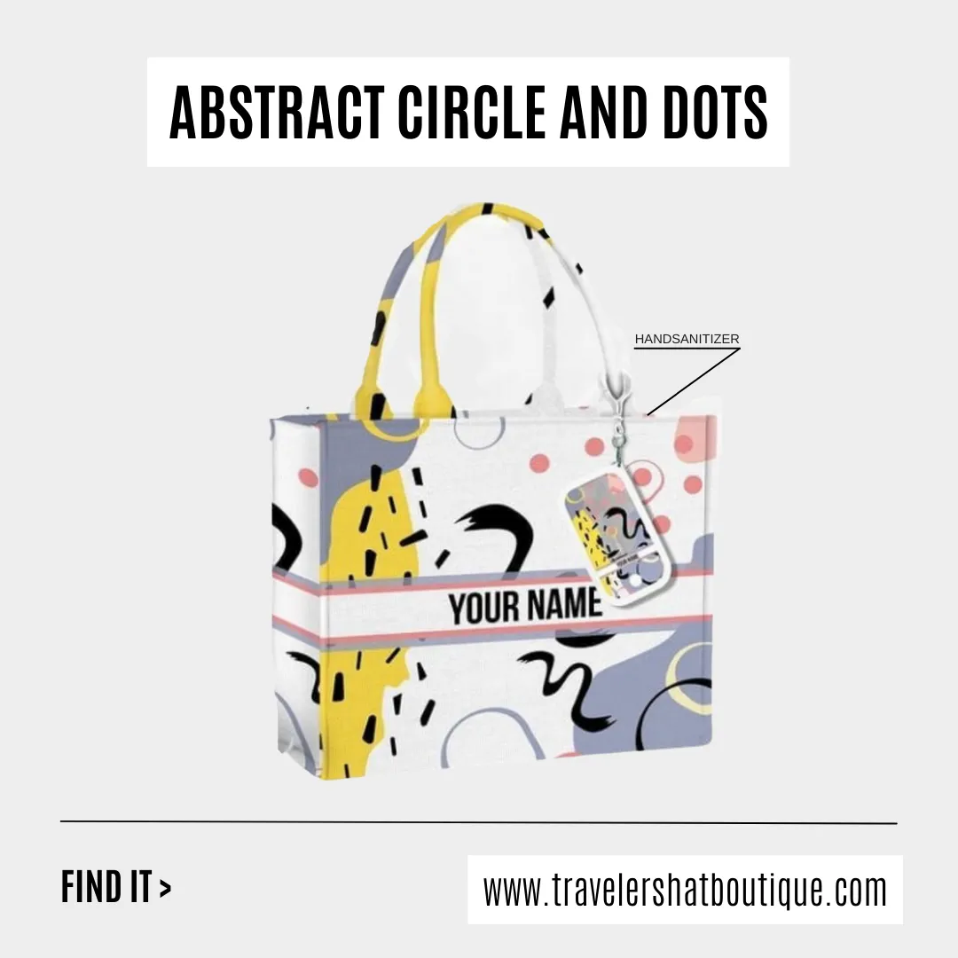 Custom Stripe Canvas Tote Bag