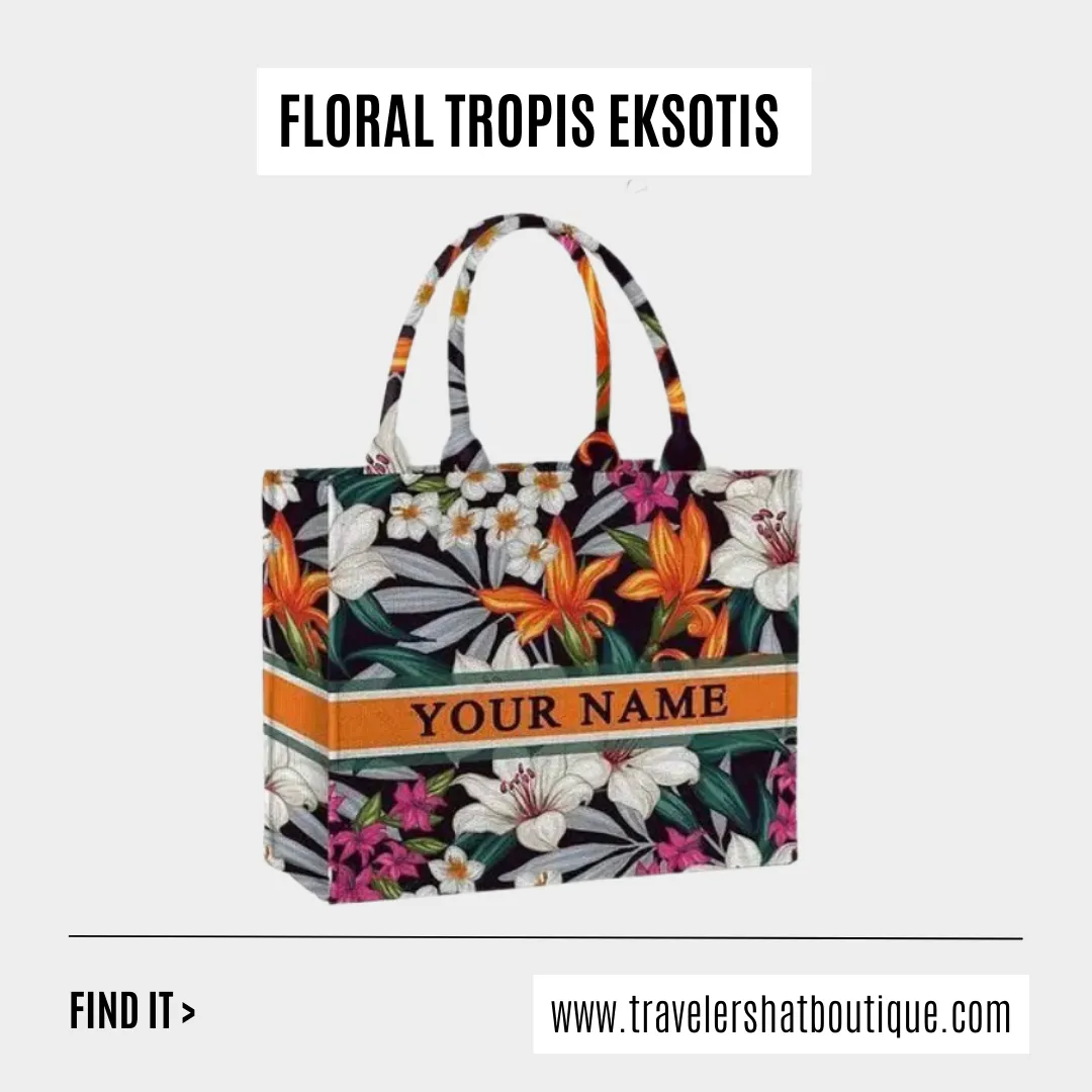 Custom Stripe Canvas Tote Bag