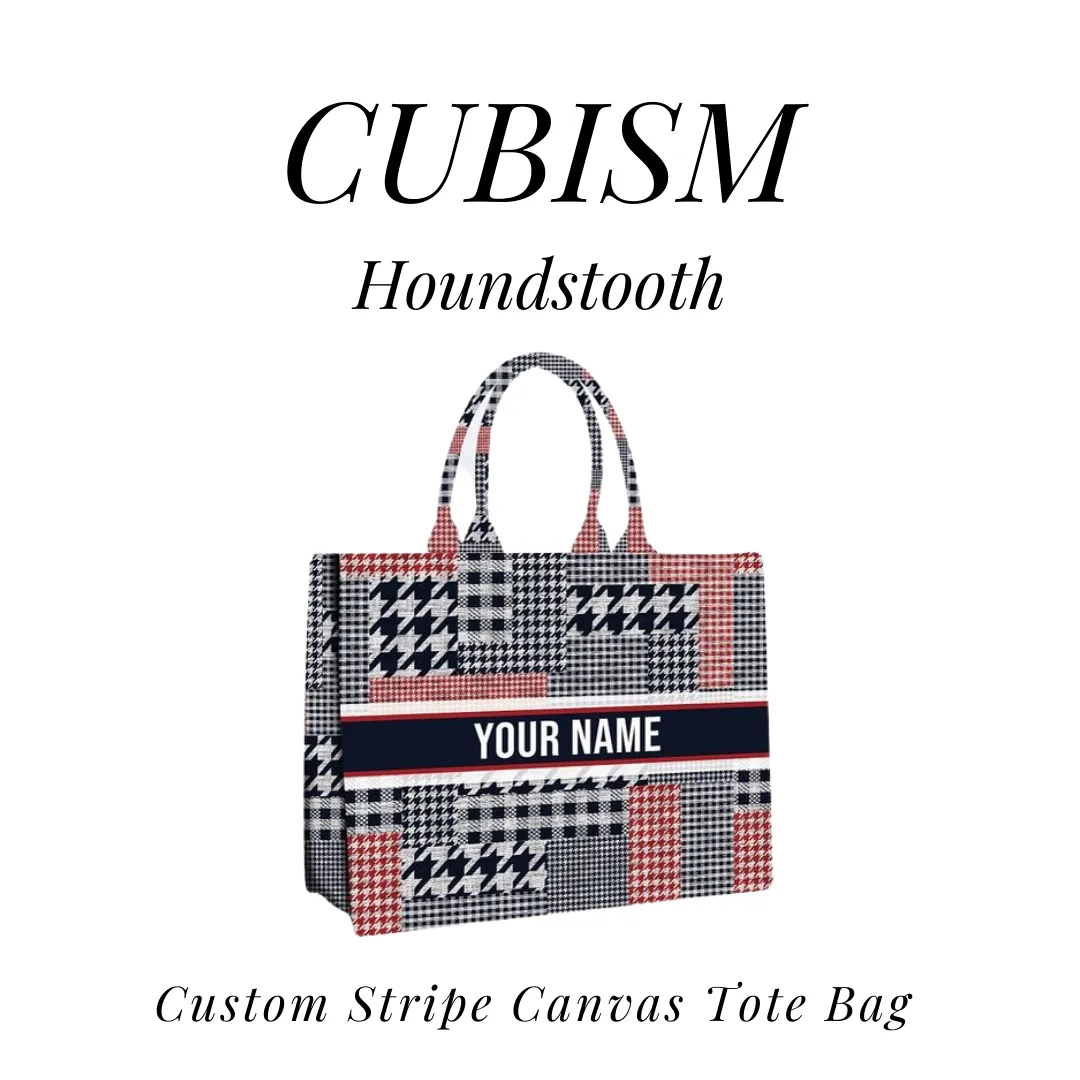 Custom Stripe Canvas Tote Bag