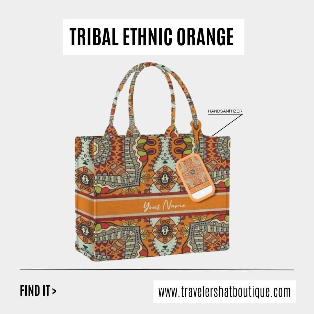 Custom Stripe Canvas Tote Bag