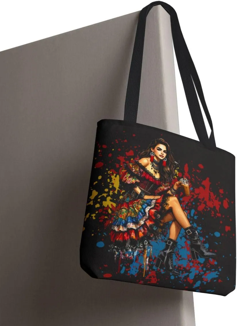 Customizable Tote Bags for Women-Cultural and Diverse Tote Bags-Custom Name or Text Chai Lover Gift Totes