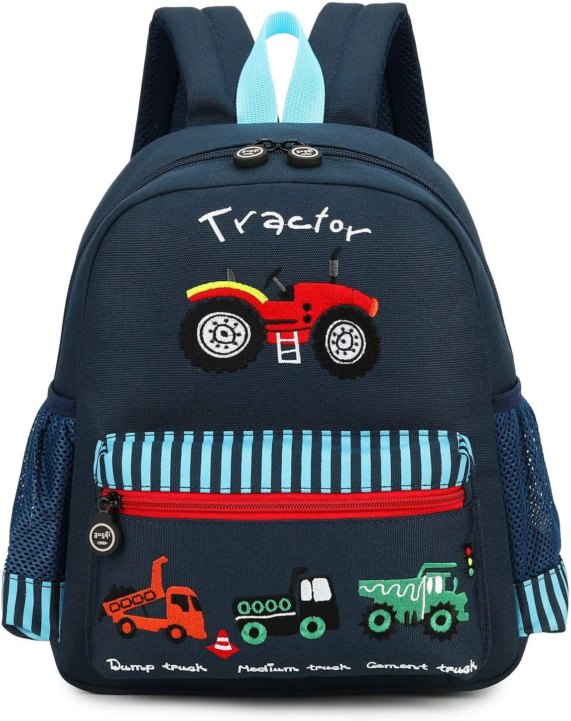 Cute Zoo Little 3d Backpack Kids Backpack for Boys and Girls Toddler Backpack Waterproof Preschool(Deep Blue Car)