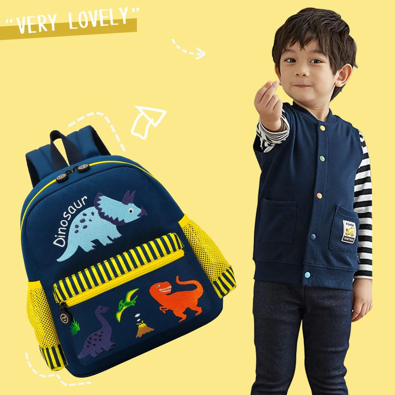 Cute Zoo Little 3d Backpack Kids Backpack for Boys and Girls Toddler Backpack Waterproof Preschool(Dinosaur)