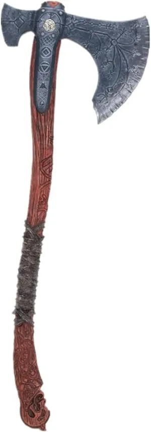 damdos Halloween Cosplay Props for God Axe PU Foam Vioking Axes Cosplay Weapon Birthday Gifts (Axe