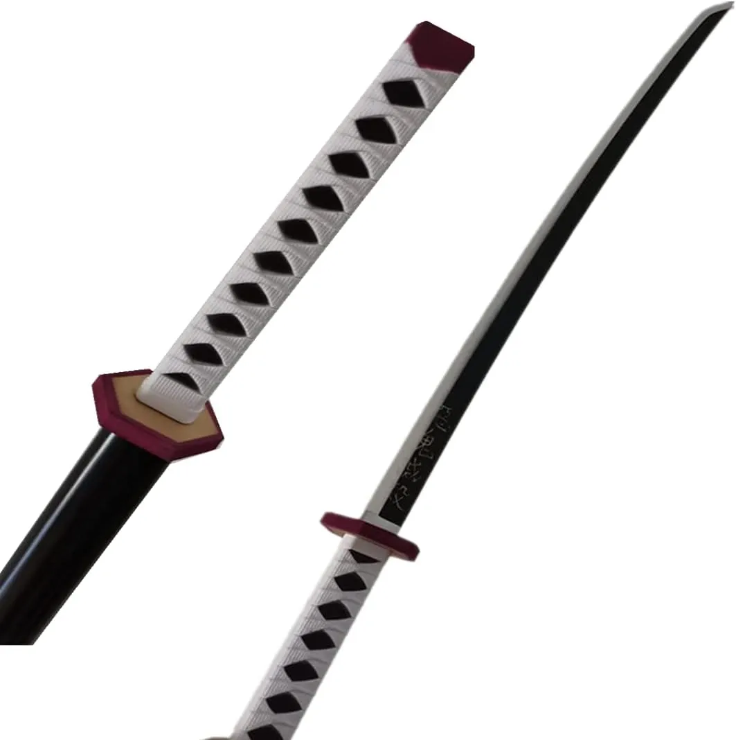 damdos Halloween Prop Anime Cosplay Sword,41" Foam Swords Fantasey Agatsuma Zenitsu Swords Satoman Tanjirou Swords Birthday Gifts(Tomioka Giyuu)