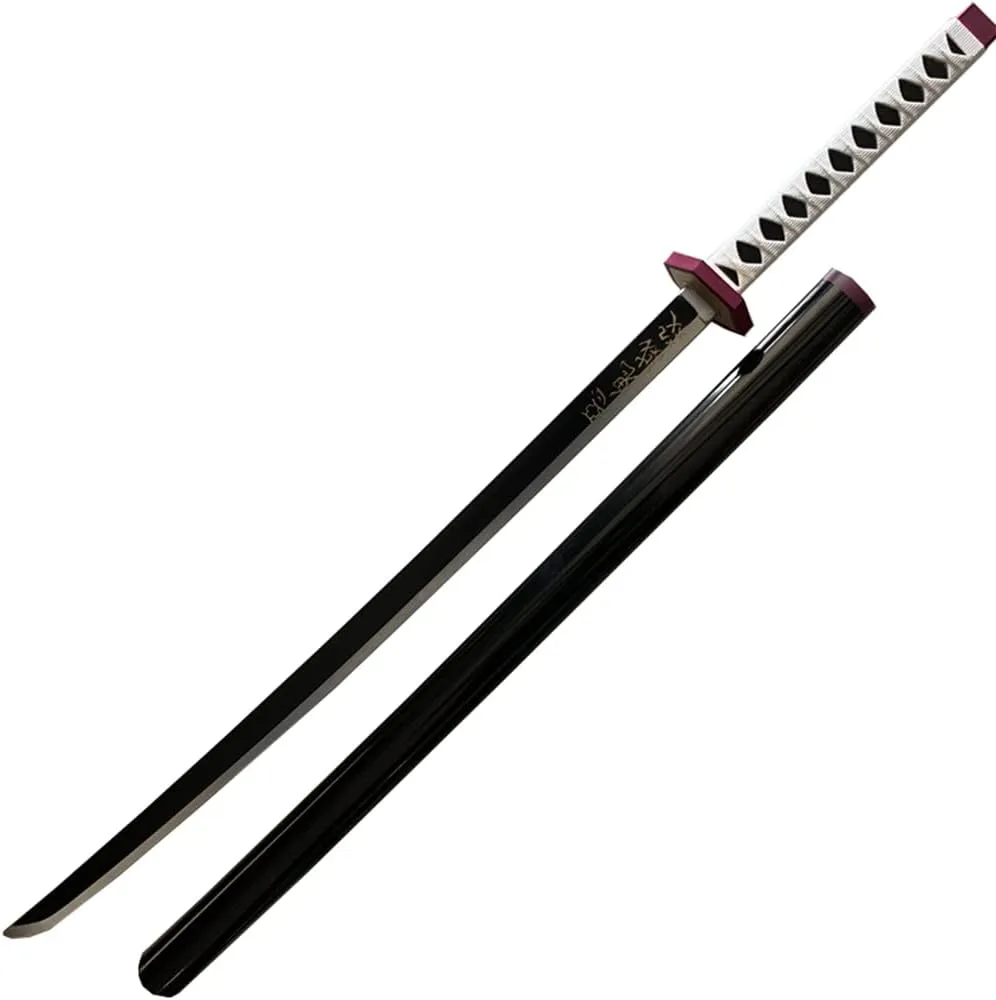 damdos Halloween Prop Anime Cosplay Sword,41" Foam Swords Fantasey Agatsuma Zenitsu Swords Satoman Tanjirou Swords Birthday Gifts(Tomioka Giyuu)