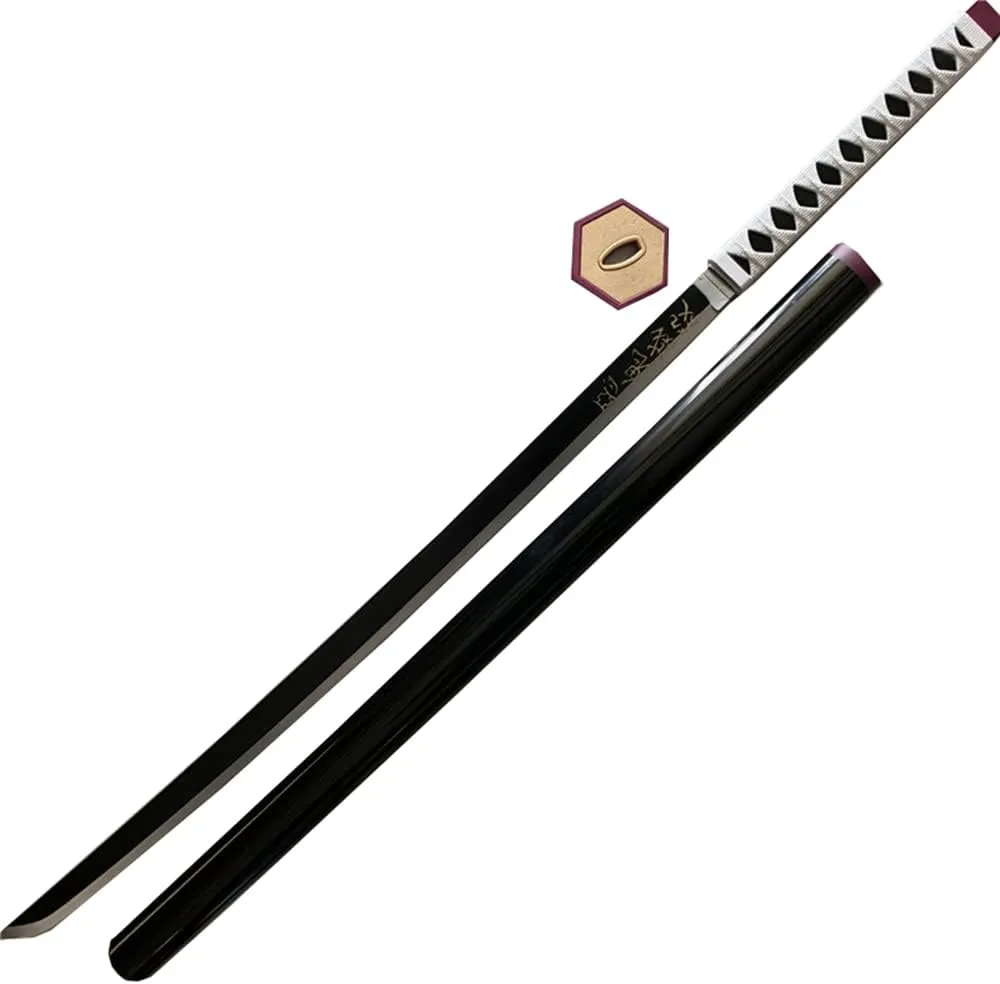 damdos Halloween Prop Anime Cosplay Sword,41" Foam Swords Fantasey Agatsuma Zenitsu Swords Satoman Tanjirou Swords Birthday Gifts(Tomioka Giyuu)