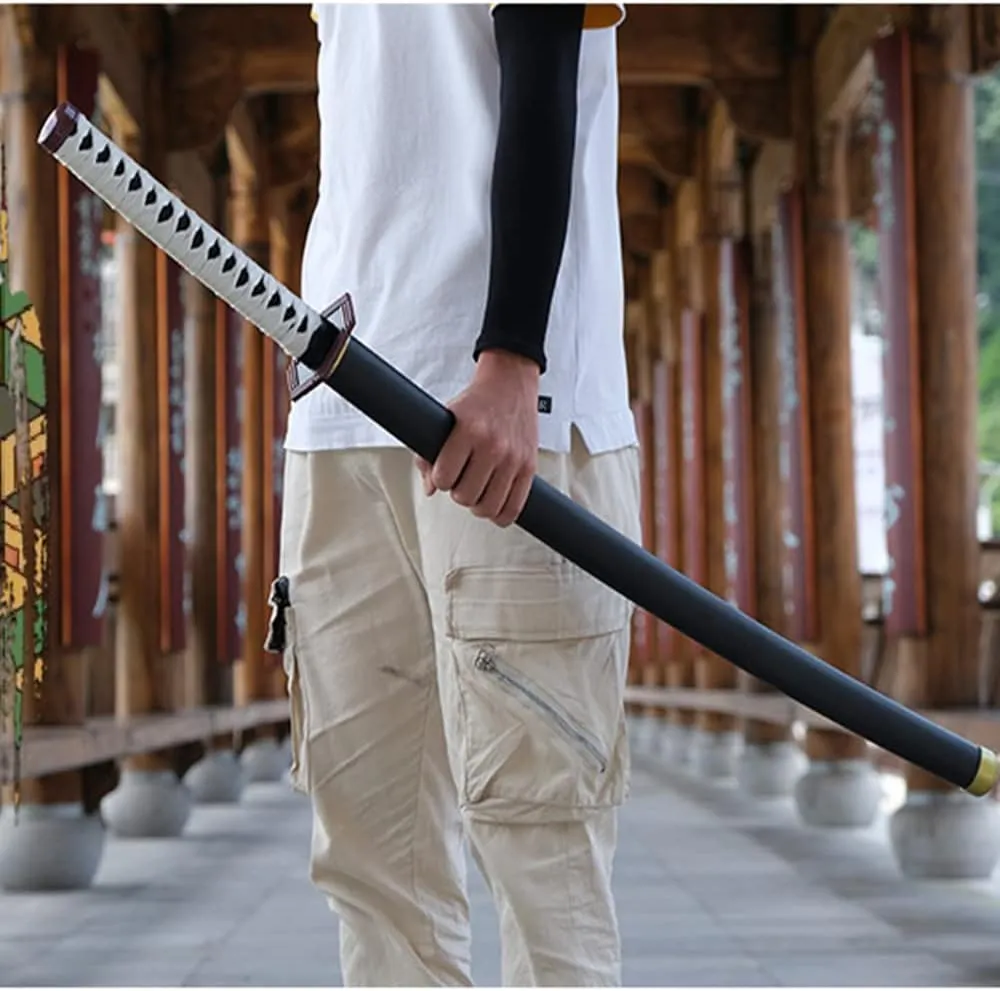 damdos Halloween Prop Anime Cosplay Sword,41" Foam Swords Fantasey Agatsuma Zenitsu Swords Satoman Tanjirou Swords Birthday Gifts(Tomioka Giyuu)