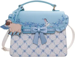 Danielle Nicole X Disney Beauty and the Beast Belle I Want Adventure Satchel - Fishion Cosplay Disneybound Cute Crossbody Bags, Multicolor