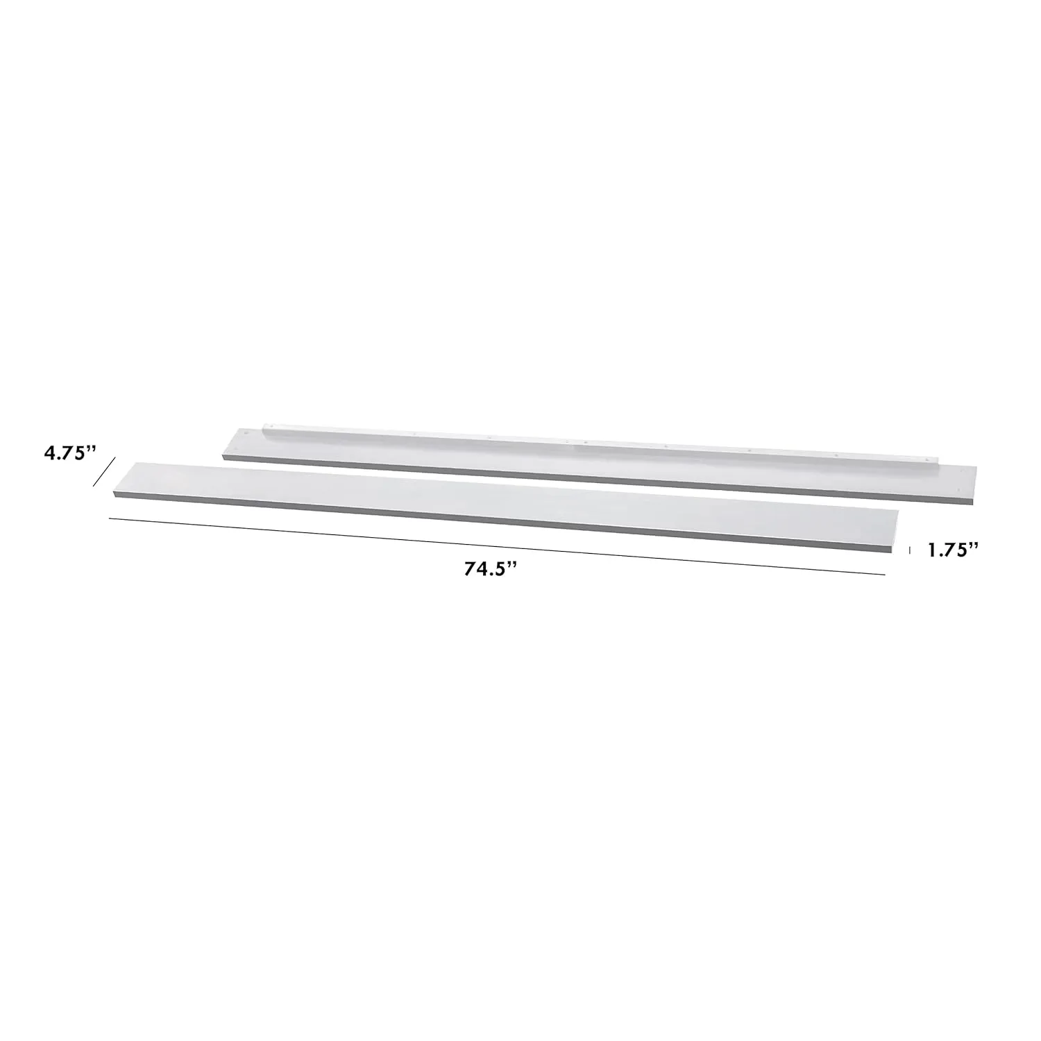 DaVinci Hidden Hardware Twin/Full-Size Bed Conversion Kit (M5789) in White