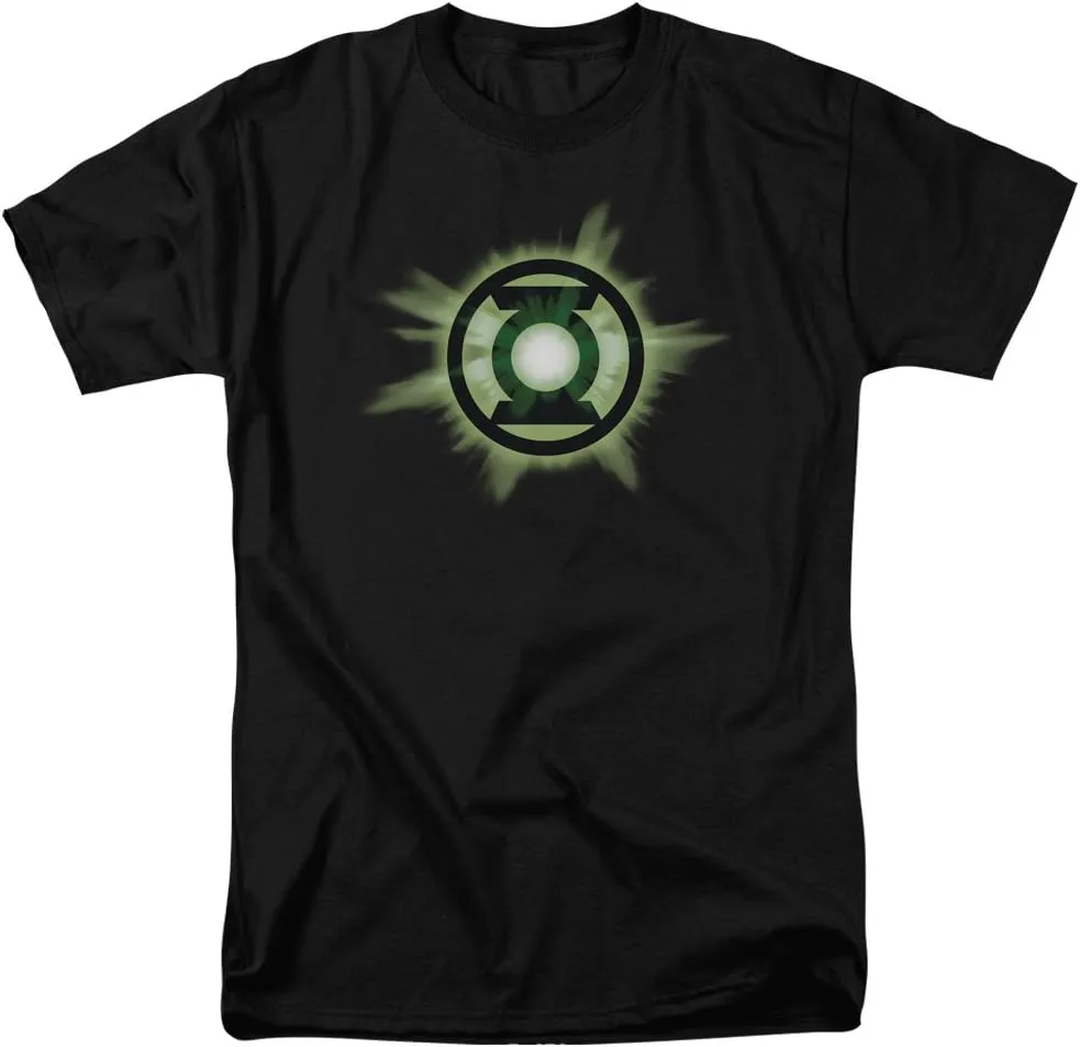 DC Comics Men's Big-Tall The Green Lantern Glow Logo T-Shirt
