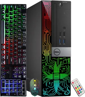 Dell Optiplex 5040 (RGB) Desktop Computer | Quad Core Intel i5 (3.2) | 16GB DDR3 RAM | 1TB SSD Solid State | Windows 10 Professional | Home or Office PC (Renewed)