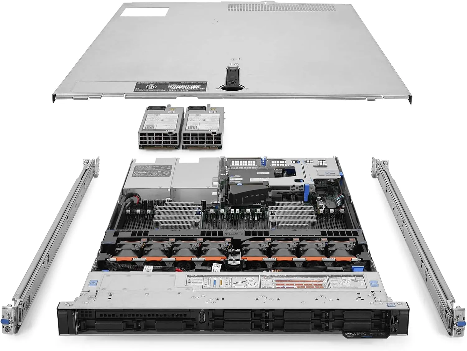 Dell PowerEdge R640 Server 2X Gold 6130 2.10Ghz 32-Core 256GB 4X 1.92TB SSD H730 (Renewed)
