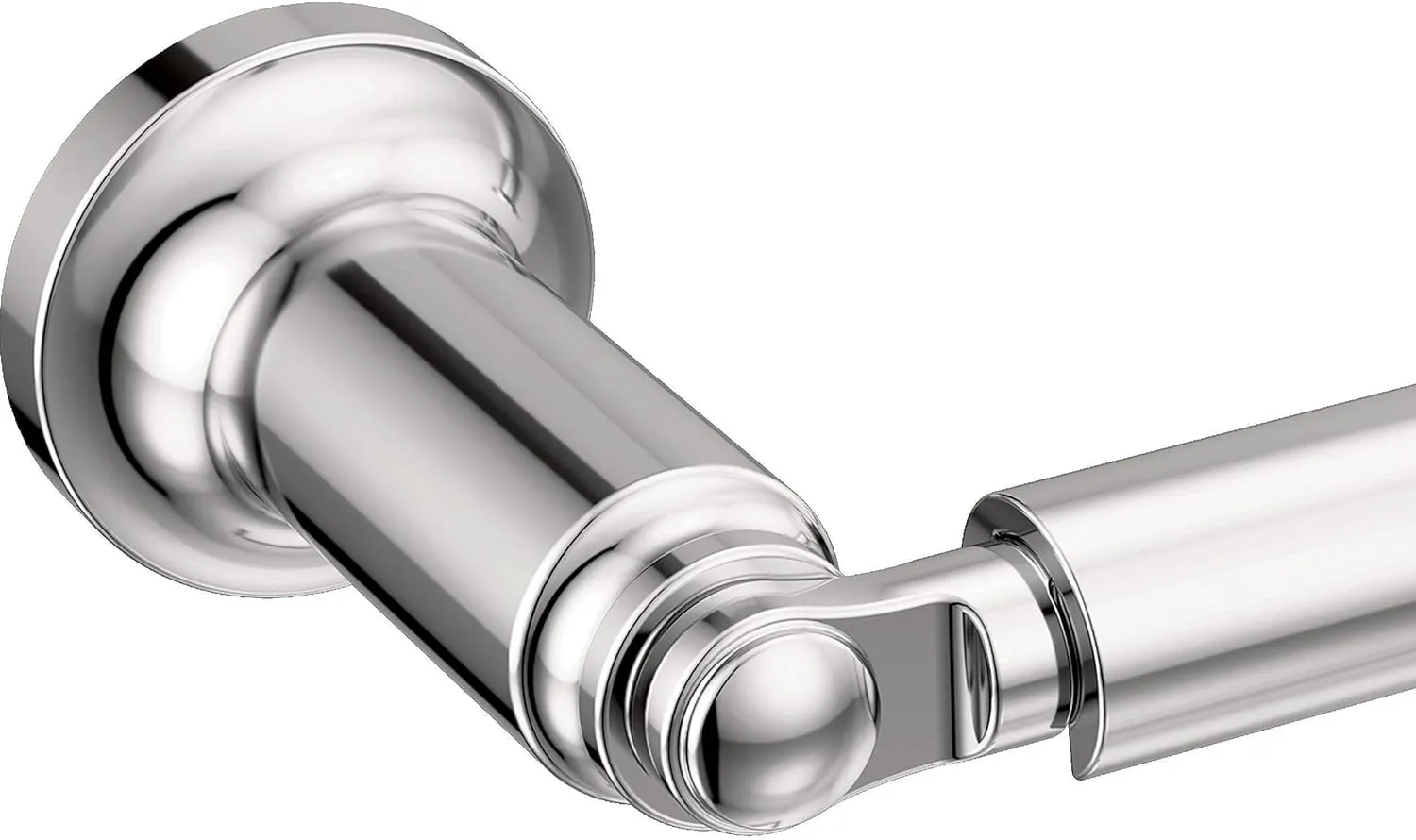 Delta Saylor (1-Pack) Toilet Paper Holder Polished Chrome Tissue Roll Holder for Bathroom Organization and Storage Pivoting Toilet Tissue Holder Wall Bathroom Accessories 73550