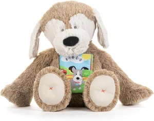 DEMDACO 5004850045 Story Friends Bingo Brown and Tan 11 x 8 Inch Polyester Bead Plush Soft Book Stuffed Animal