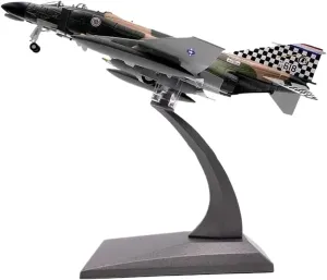 Diecast Plane Model 1:100 for F4 Fighter Jet Airforce Diecast Model Airplane Collection Decorative Display