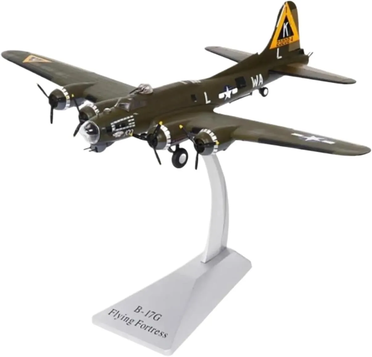 Diecast Plane Model 1:200 Scale for B-17 Alloy Fighter Model Military Airplane Decorative Souvenirs