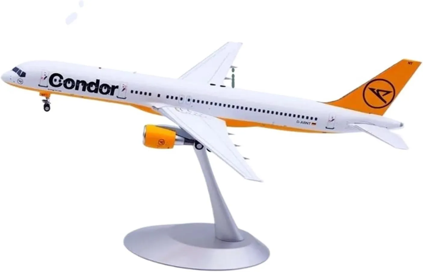 Diecast Plane Model 1:200 Scale for B757-200 Alloy Diecast Aircraft Model D-ABNT with Stand Decorative