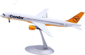 Diecast Plane Model 1:200 Scale for B757-200 Alloy Diecast Aircraft Model D-ABNT with Stand Decorative