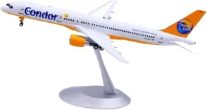 Diecast Plane Model 1:200 Scale for B757-200 D-ABNF Alloy Diecast Aircraft Model with Stand Decorative