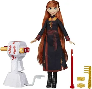 Disney Frozen Sister Styles Anna Fashion Doll with Extra-Long Red Hair, Braiding Tool & Hair Clips - Toy for Kids Ages 5 & Up