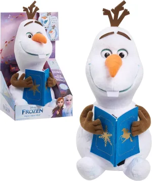 Disney Frozen Story Time Olaf, 12-inch Talking, Singing Plush Toy, 3 Modes of Play, Officially Licensed Kids Toys for Ages 3 Up by Just Play