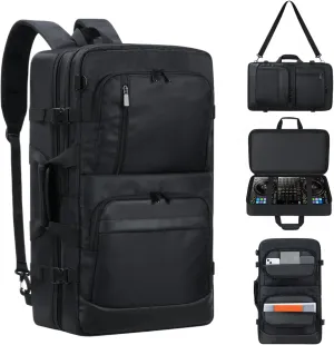 DJ Backpack for Pioneer DDJ FLX4/DDJ 400/DDJ REV1|DJ Controller Case with Adjustable Strap for Equipment,DDJ FLX4 Case for Controllers & Accessories,Soft Carrying Storage Bag