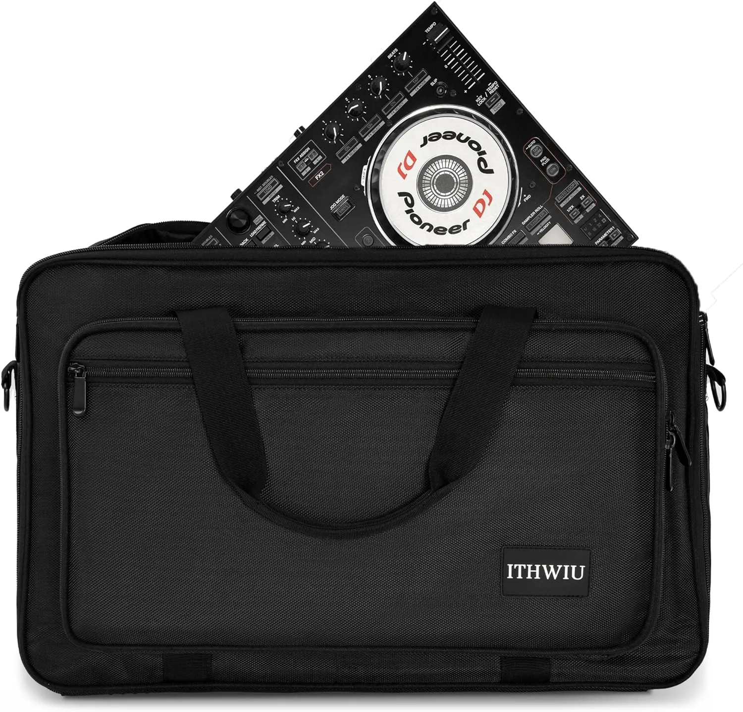 DJ Carrying Case Fits DDJ 200, ddj-wego3, AKAI MK3, Native Maschine Mikro Mk3, Hercules DJ Control Inpulse 200, Numark Party mix, Multi-FX pedals, line 6 helix floor, 16 x 10 x 2.5 Inch, Black