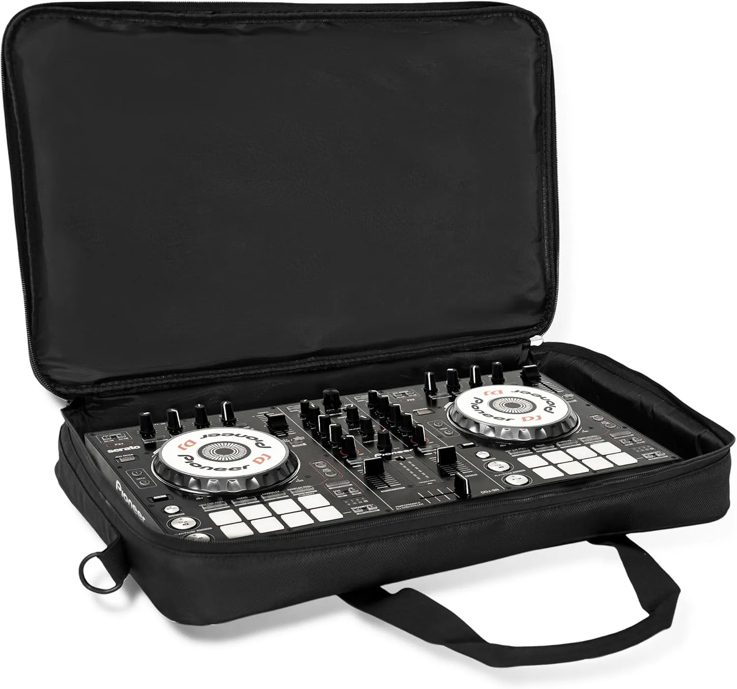 DJ Carrying Case Fits DDJ 200, ddj-wego3, AKAI MK3, Native Maschine Mikro Mk3, Hercules DJ Control Inpulse 200, Numark Party mix, Multi-FX pedals, line 6 helix floor, 16 x 10 x 2.5 Inch, Black