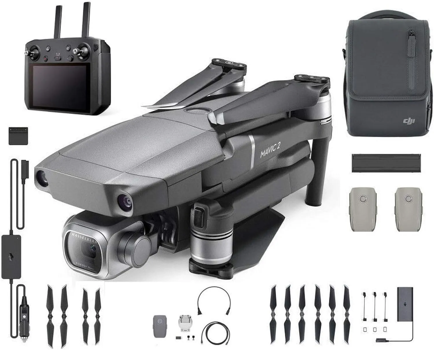 DJI Mavic 2 Pro with Smart Controller and Fly More Kit Bundle