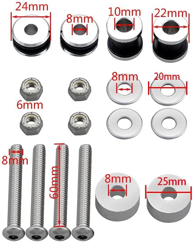 Docking Hardware Kit Fit For Harley Softail Fatboy Heritage Low Rider FLSTC FXST FLSTN 1984-2022