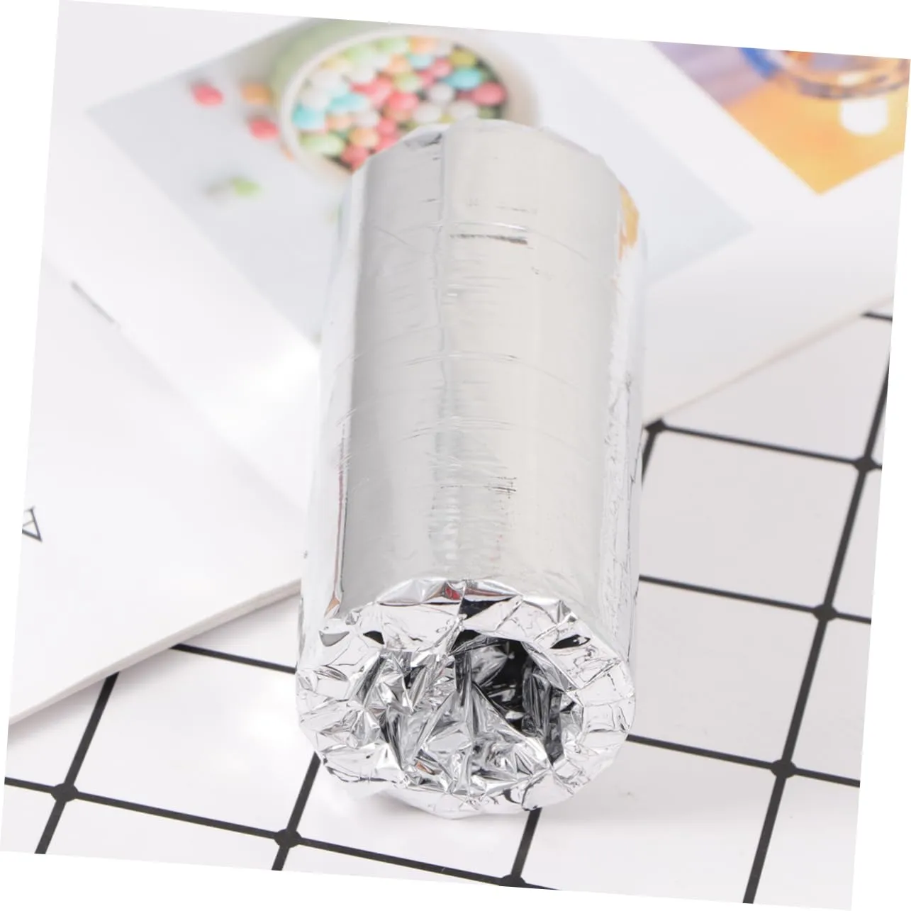 DOITOOL 2rolls Hair Dye Foil Paper Perm Tool for Salon Home Manicure Hair Styling Foil for Creative Nail Art for Barbershops Projects