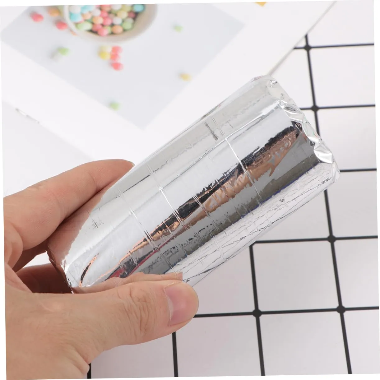 DOITOOL 2rolls Hair Dye Foil Paper Perm Tool for Salon Home Manicure Hair Styling Foil for Creative Nail Art for Barbershops Projects