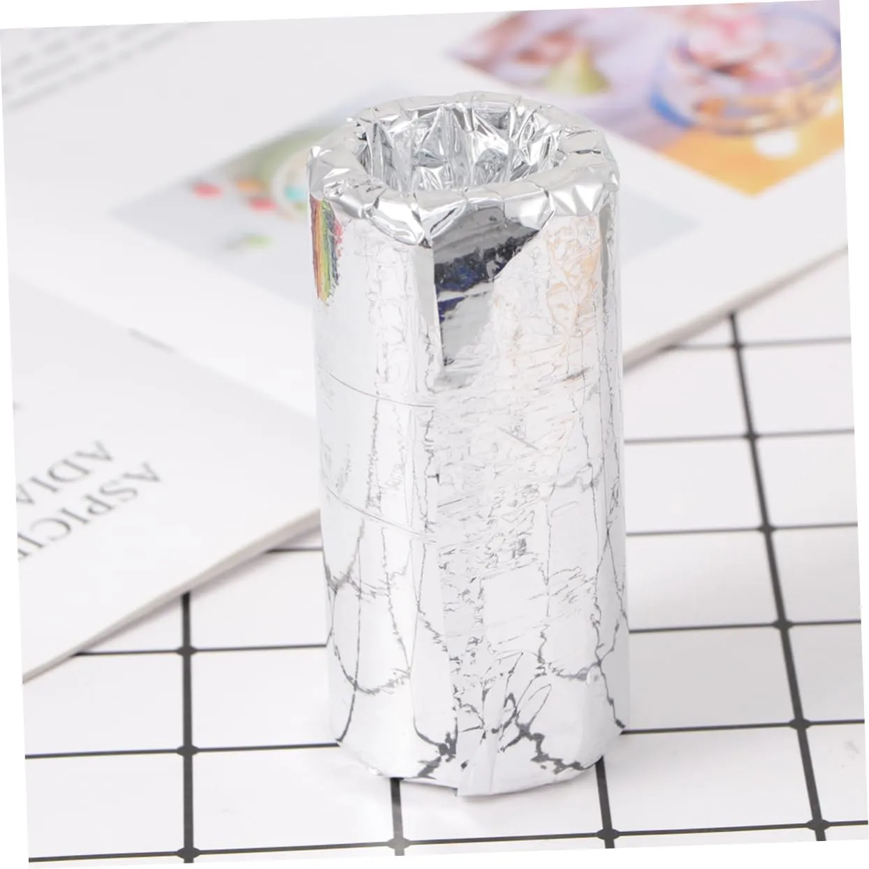 DOITOOL 2rolls Hair Dye Foil Paper Perm Tool for Salon Home Manicure Hair Styling Foil for Creative Nail Art for Barbershops Projects