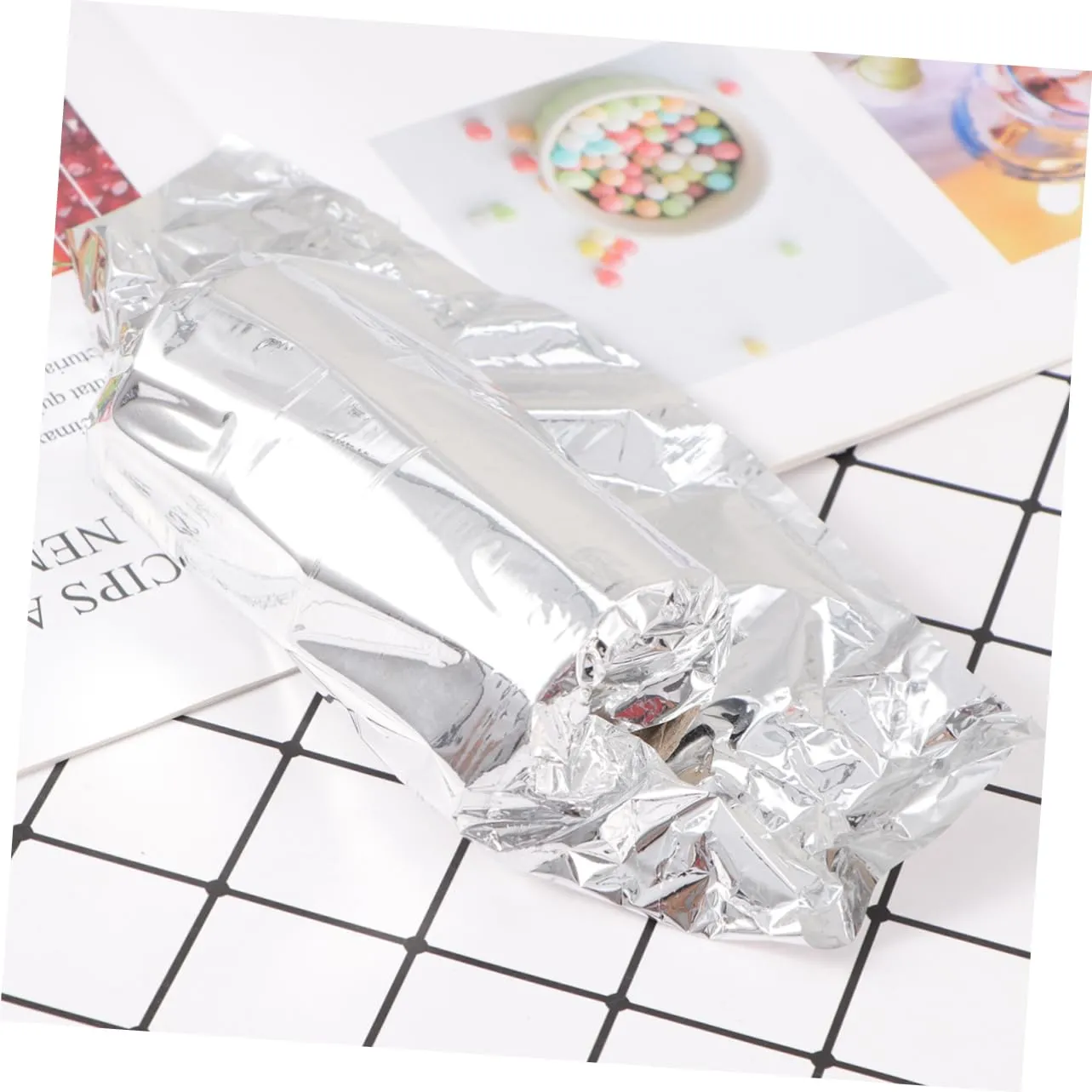 DOITOOL 2rolls Hair Dye Foil Paper Perm Tool for Salon Home Manicure Hair Styling Foil for Creative Nail Art for Barbershops Projects
