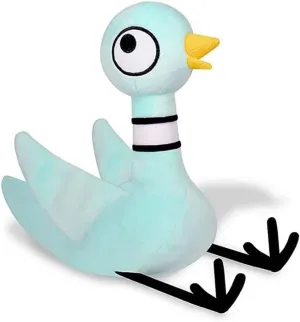 Don't Let The Pigeon Drive The Bus Plush 12” Mo Willems Kohls Stuffed Animal Plushs Soft Stuffed Bird Kids Toys Boy Girl Home Decor Adorable Ultra-Soft Classics Comfort