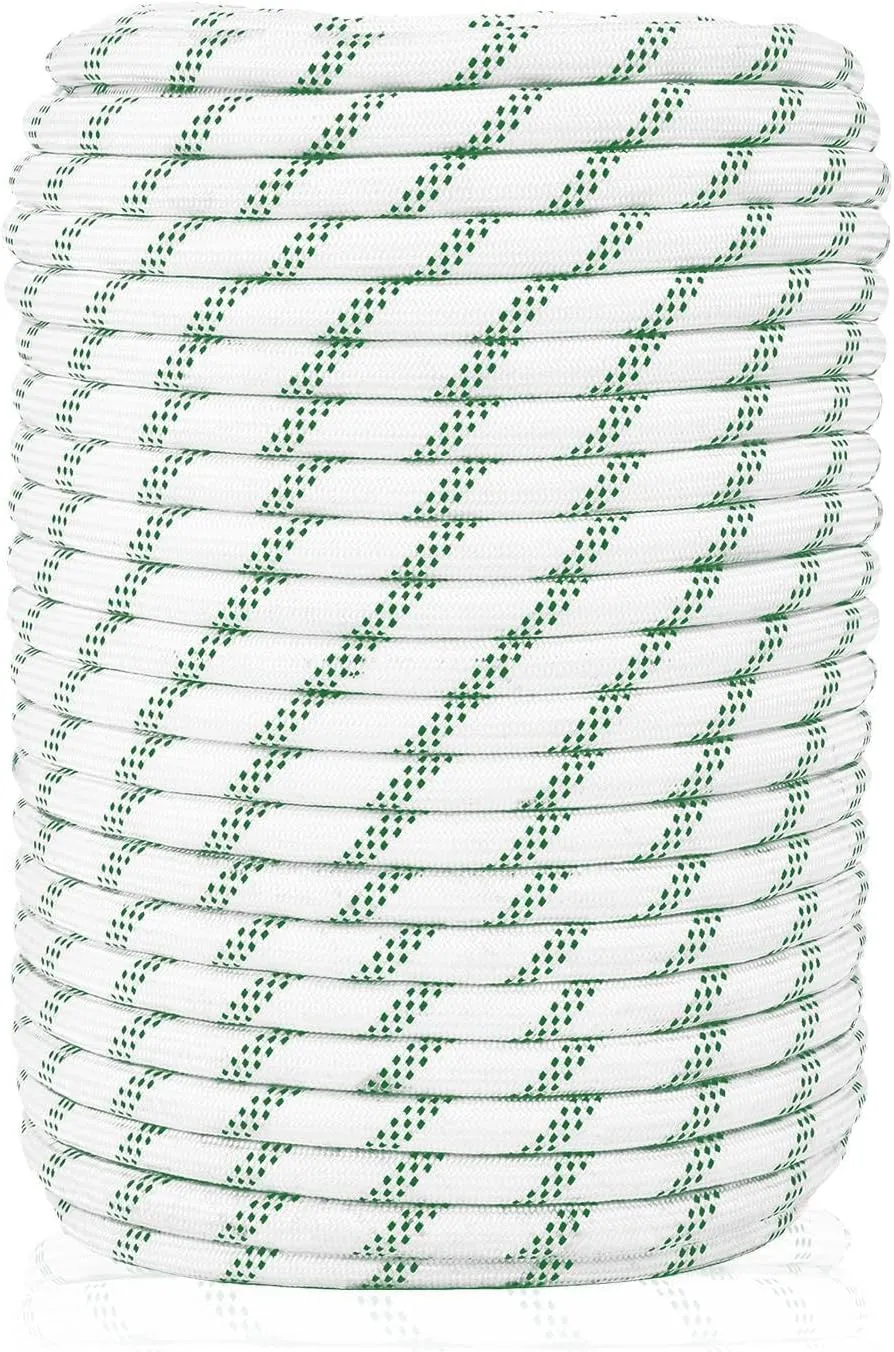 Double Braid Arborist Bull Rope | 5/8 in X 200 Ft Tree Climbing Felling Rope | 8820 Lb Capacity Polyester Rigging Hoisting Lines | Bull Rope for Pulling Trees, Outdoor, Climbing, Swing, Sailing