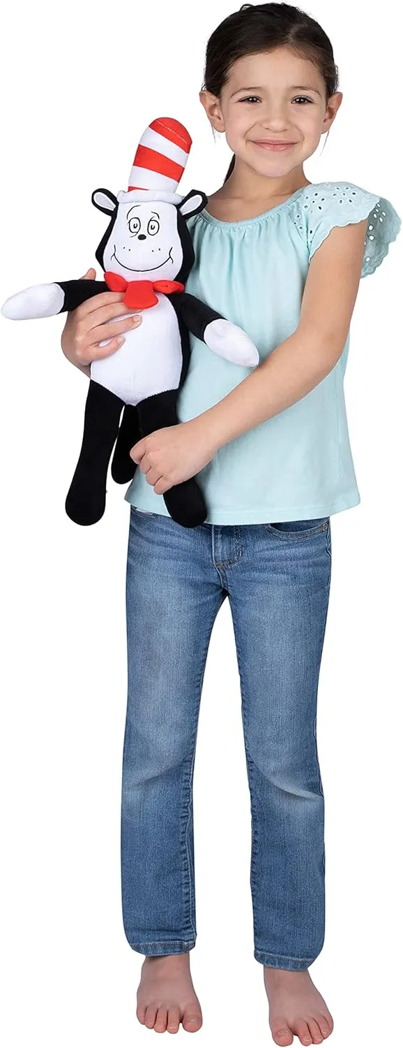 Dr Seuss Cat in The Hat Kids Bedding Super Soft Plush Cuddle Pillow Buddy, One Size, By Franco